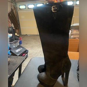 Leather boots